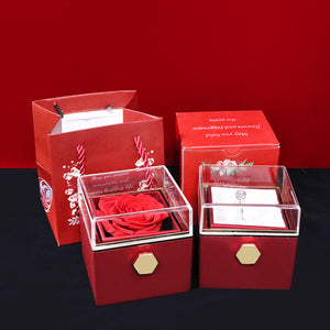 Ewige Rosen-Schmuckverpackungsbox