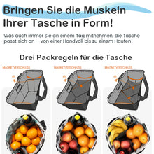 Laden Sie das Bild in den Galerie-Viewer, Faltbare Schulter-Einkaufstasche