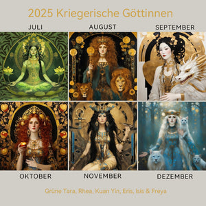 Kriegerische Göttin 2025 Mondphasenkalender