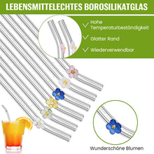 Laden Sie das Bild in den Galerie-Viewer, Strohhalme aus farbigem Glas