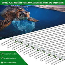Laden Sie das Bild in den Galerie-Viewer, Strohhalme aus farbigem Glas