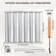 Laden Sie das Bild in den Galerie-Viewer, Hotdog Roller Wurstbrötchenständer aus Edelstahl