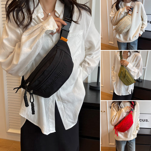 Mode Stickerei Brief Brust Tasche