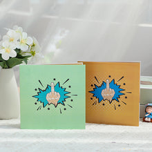 Laden Sie das Bild in den Galerie-Viewer, Lustige 3D-Mittelfingerkarte
