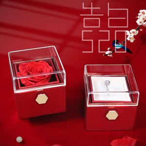 Ewige Rosen-Schmuckverpackungsbox