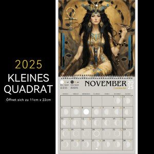 Kriegerische Göttin 2025 Mondphasenkalender