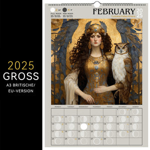 Kriegerische Göttin 2025 Mondphasenkalender