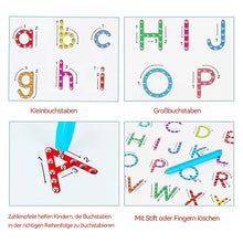 Laden Sie das Bild in den Galerie-Viewer, 2-in-1 doppelseitige magnetische Alphabet-Edition