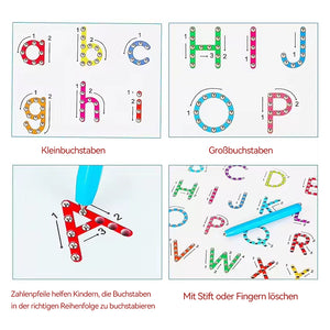 2-in-1 doppelseitige magnetische Alphabet-Edition