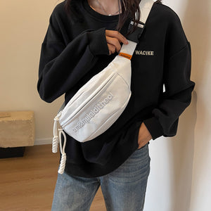 Mode Stickerei Brief Brust Tasche
