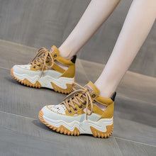 Laden Sie das Bild in den Galerie-Viewer, Passende, hohle High-Top-Schuhe mit dicker Sohle