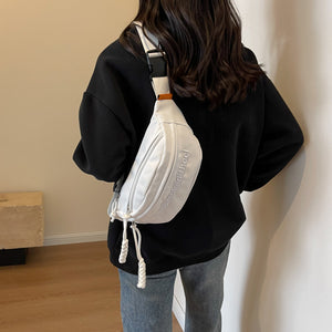 Mode Stickerei Brief Brust Tasche