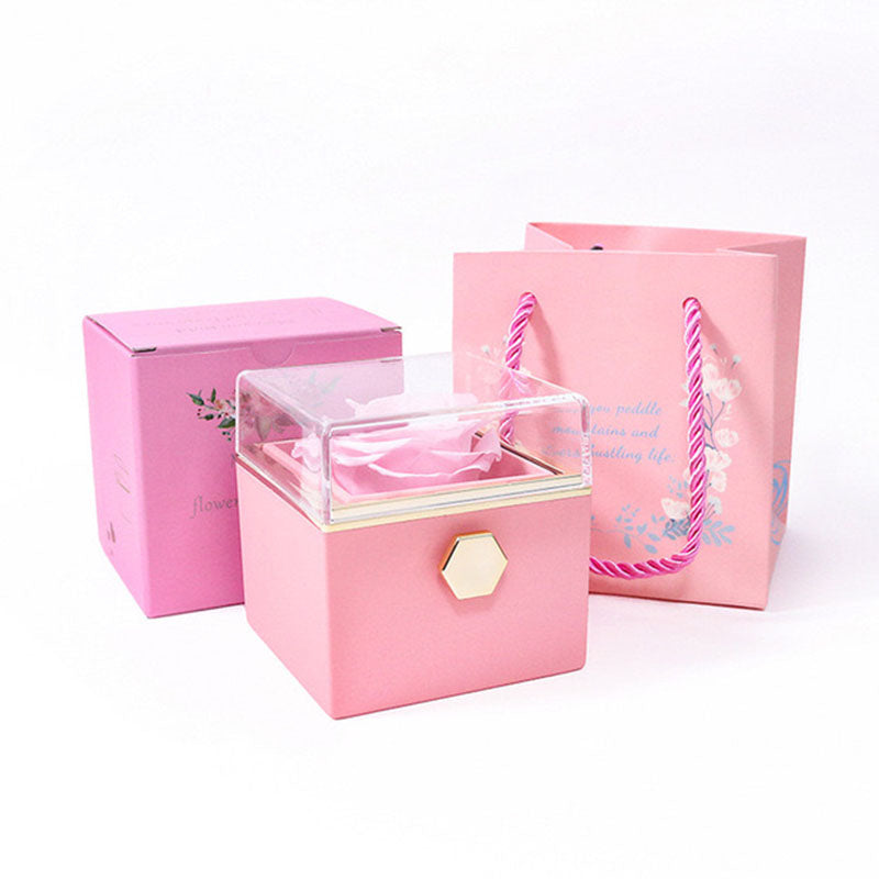 Ewige Rosen-Schmuckverpackungsbox