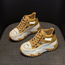Laden Sie das Bild in den Galerie-Viewer, Passende, hohle High-Top-Schuhe mit dicker Sohle