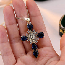 Laden Sie das Bild in den Galerie-Viewer, Buntes Kreuz Halskette