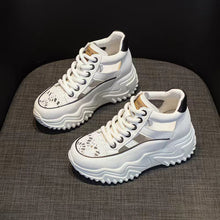 Laden Sie das Bild in den Galerie-Viewer, Passende, hohle High-Top-Schuhe mit dicker Sohle