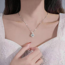 Laden Sie das Bild in den Galerie-Viewer, s925 Sterling Silber Moissanit Halskette
