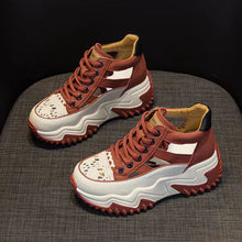 Laden Sie das Bild in den Galerie-Viewer, Passende, hohle High-Top-Schuhe mit dicker Sohle