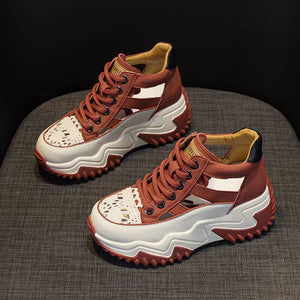 Passende, hohle High-Top-Schuhe mit dicker Sohle