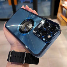 Laden Sie das Bild in den Galerie-Viewer, Magnetische iPhone-Hülle mit Objektivhalterung