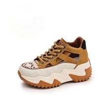 Laden Sie das Bild in den Galerie-Viewer, Passende, hohle High-Top-Schuhe mit dicker Sohle