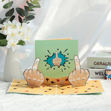 Laden Sie das Bild in den Galerie-Viewer, Lustige 3D-Mittelfingerkarte