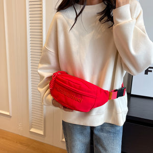 Mode Stickerei Brief Brust Tasche