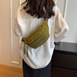 Mode Stickerei Brief Brust Tasche