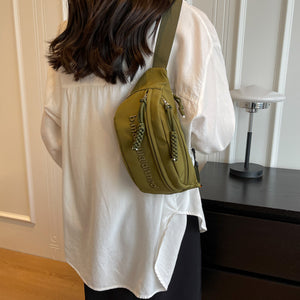 Mode Stickerei Brief Brust Tasche