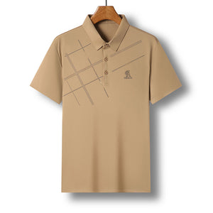 Atmungsaktives T-Shirt mit Streifendruck