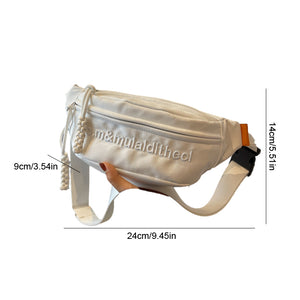 Mode Stickerei Brief Brust Tasche