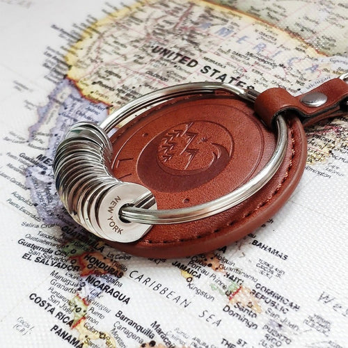 Schlüsselanhänger mit Geschichte der Reisenden