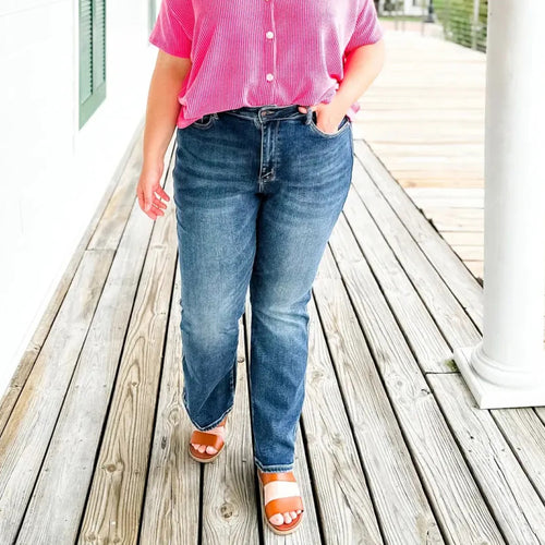 Stretch-Skinny-Jeans mit hoher Taille