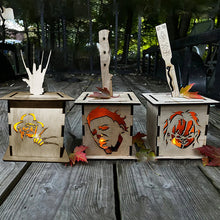Laden Sie das Bild in den Galerie-Viewer, Horrorfigur Jack Lantern Holzdekoration