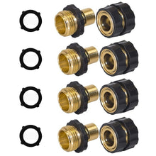 Laden Sie das Bild in den Galerie-Viewer, Gartenschlauch Schnellverbinder 19 mm – 4 Sets