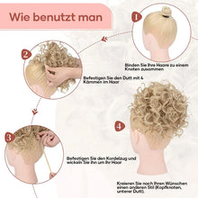 Laden Sie das Bild in den Galerie-Viewer, Elastischer lockerer kurzer Dutt mit Kordelzug