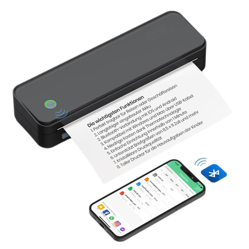 Kabelloser Bluetooth-Thermodrucker