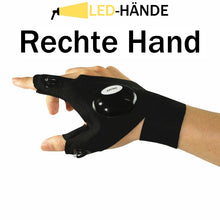 Laden Sie das Bild in den Galerie-Viewer, Wasserdichte Handschuhe mit LED-Taschenlampe