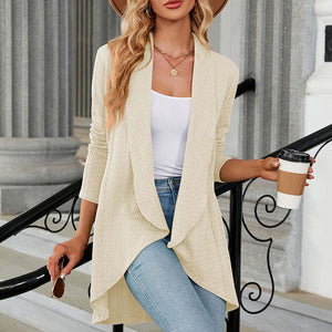 Langärmlige Strickjacke, Mantel