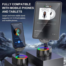 Laden Sie das Bild in den Galerie-Viewer, Wireless Induction Audio Bluetooth Speaker 5 in 1 Phone Holder