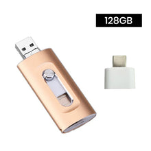 Laden Sie das Bild in den Galerie-Viewer, 3-in-1 USB-Stick mit hoher Kapazität und Fingerabdruckschutz