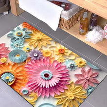 Laden Sie das Bild in den Galerie-Viewer, 3D-Blumen-Fußmatte