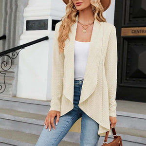 Langärmlige Strickjacke, Mantel