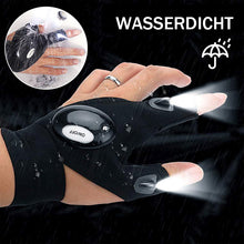 Laden Sie das Bild in den Galerie-Viewer, Wasserdichte Handschuhe mit LED-Taschenlampe