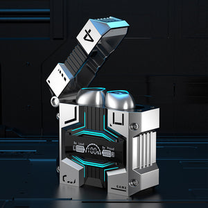 Drahtloses Bluetooth-Headset im Sci-Fi-Stil
