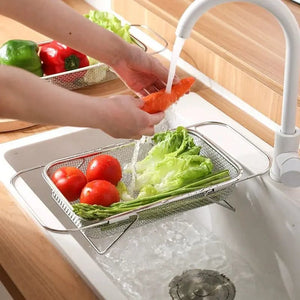 Abtropfkorb für Spülbecken aus Edelstahl