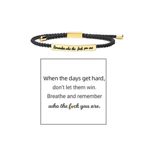 Geflochtenes, verstellbares Inspire-Armband