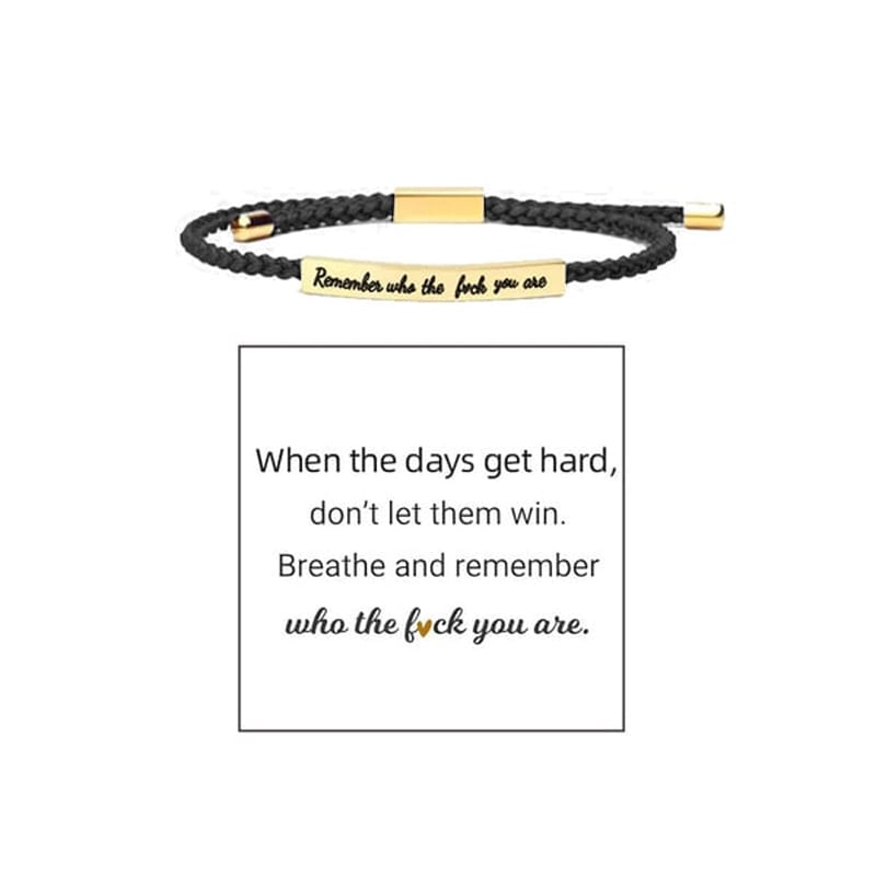 Geflochtenes, verstellbares Inspire-Armband
