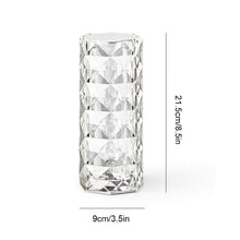 Laden Sie das Bild in den Galerie-Viewer, USB Rosenschatten Kristalllampe