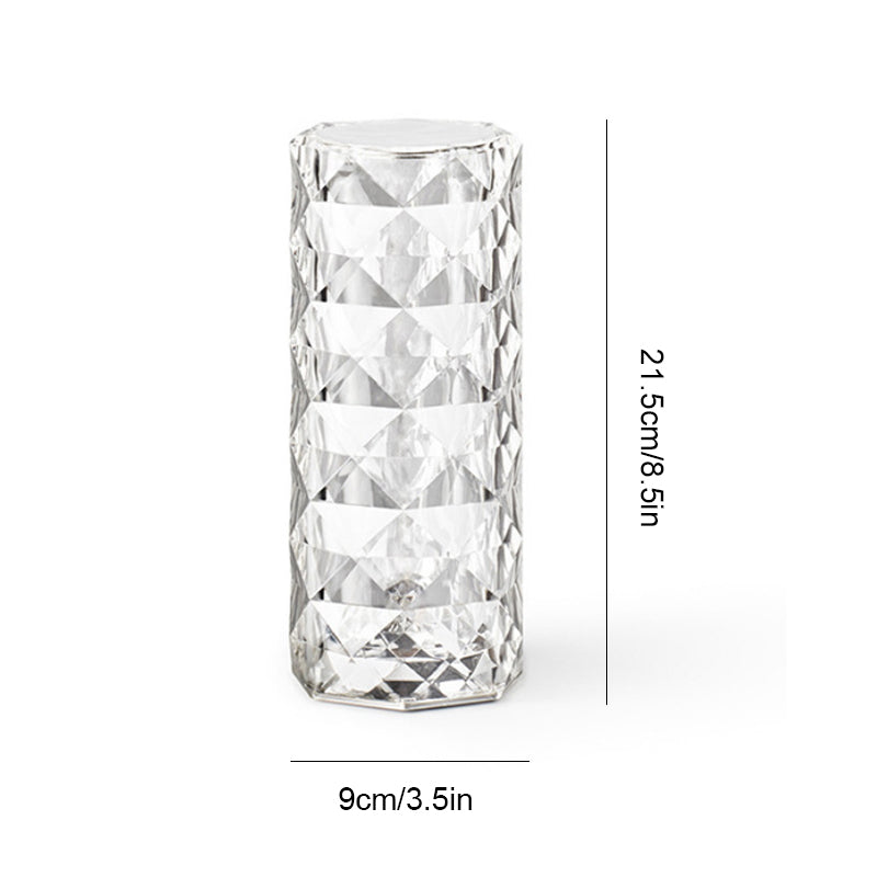 USB Rosenschatten Kristalllampe